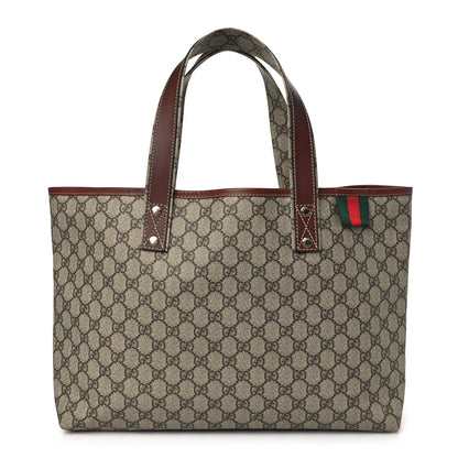 Gucci GG Plus Monogram Medium Signature Web Loop Tote Brown 1 of 9