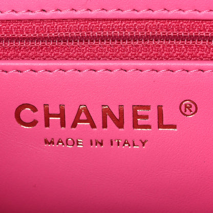 Chanel Jersey Quilted Nano Kelly Shopper Pink 6 of 10