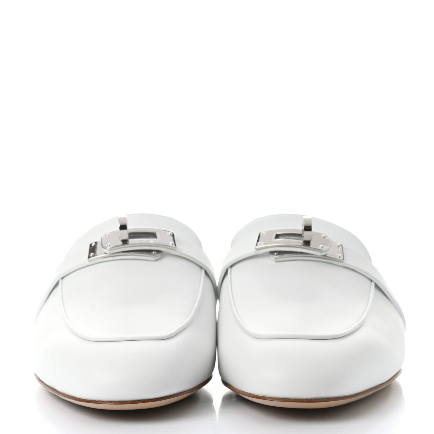 Calfskin Oz Mules 38 White