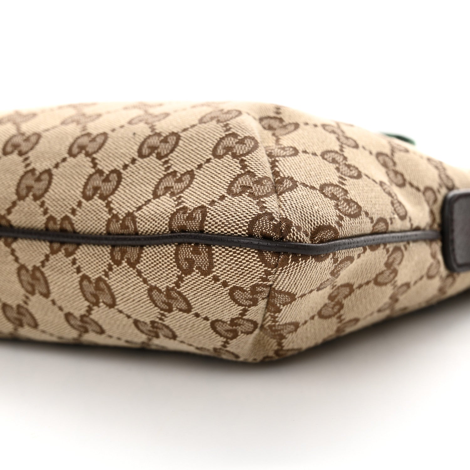 Gucci Monogram Web Small Flat Messenger Crossbody Dark Brown 10 of 12