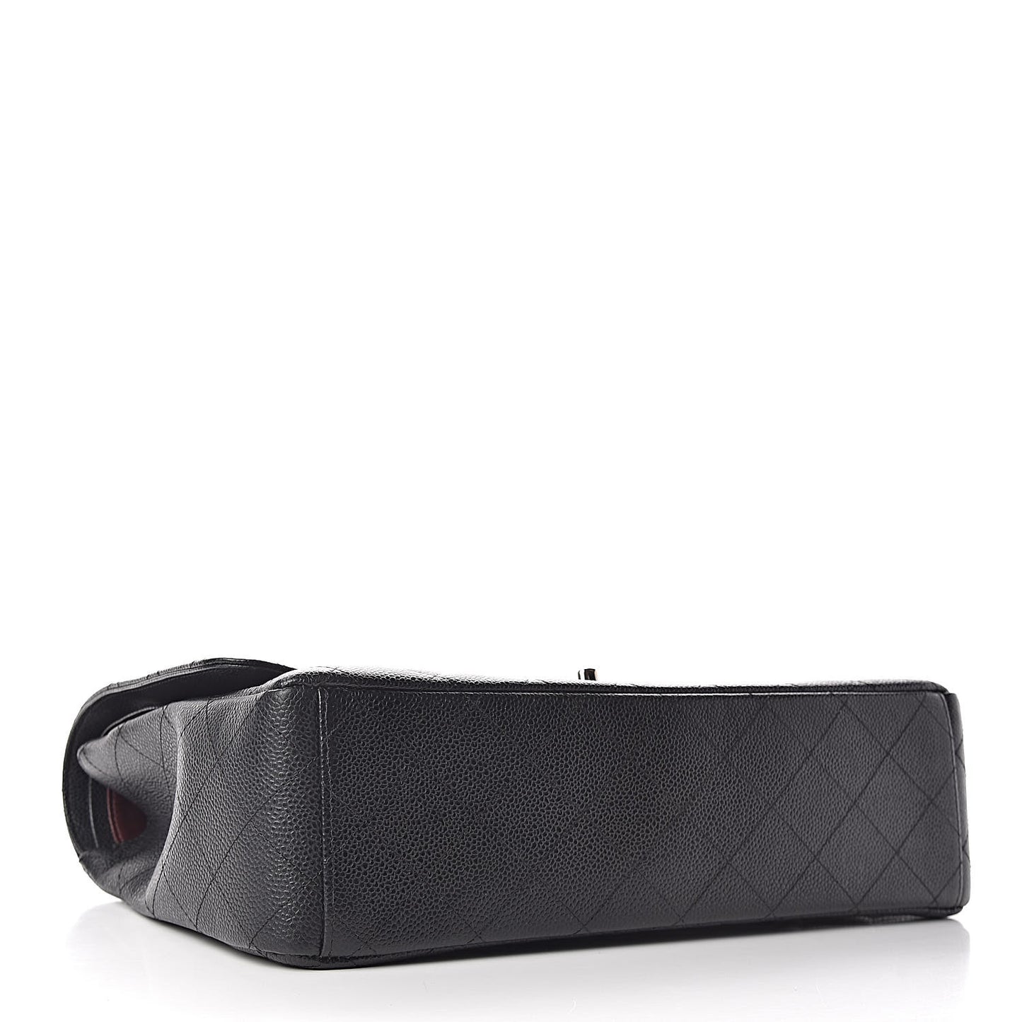 Caviar Quilted Maxi Double Flap Black