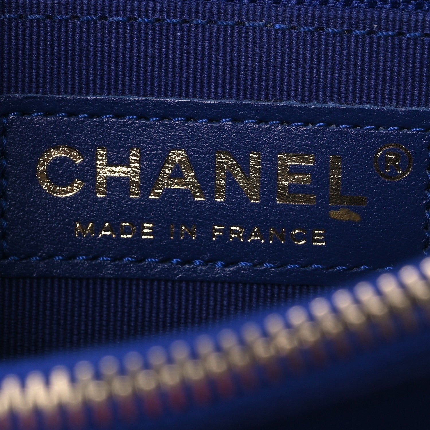 Chanel Calfskin Quilted Small Dual Handle Chain Flap Bag  Blue 6 of 11