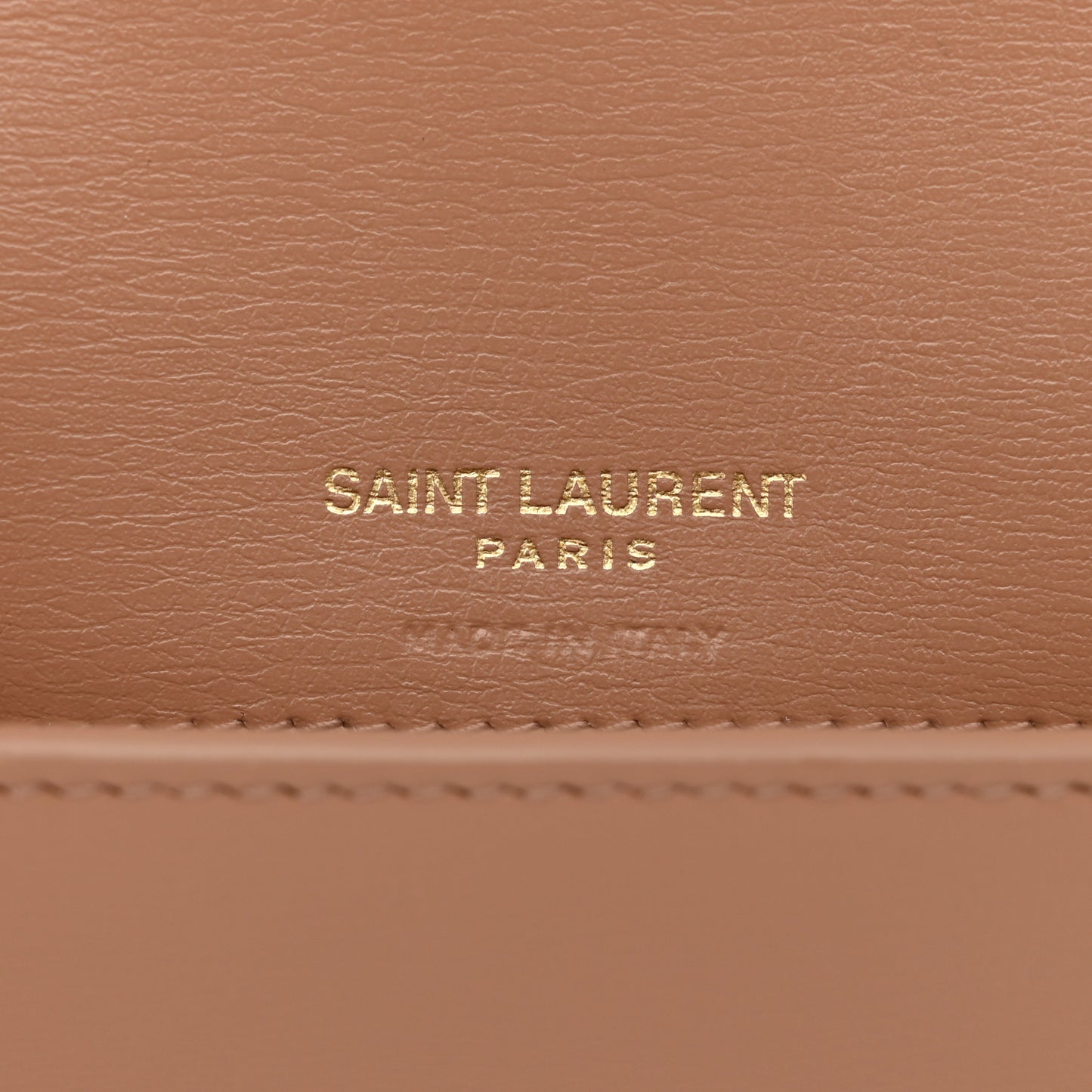 Smooth Calfskin Monogram Phone Holder Crossbody Vintage Peach