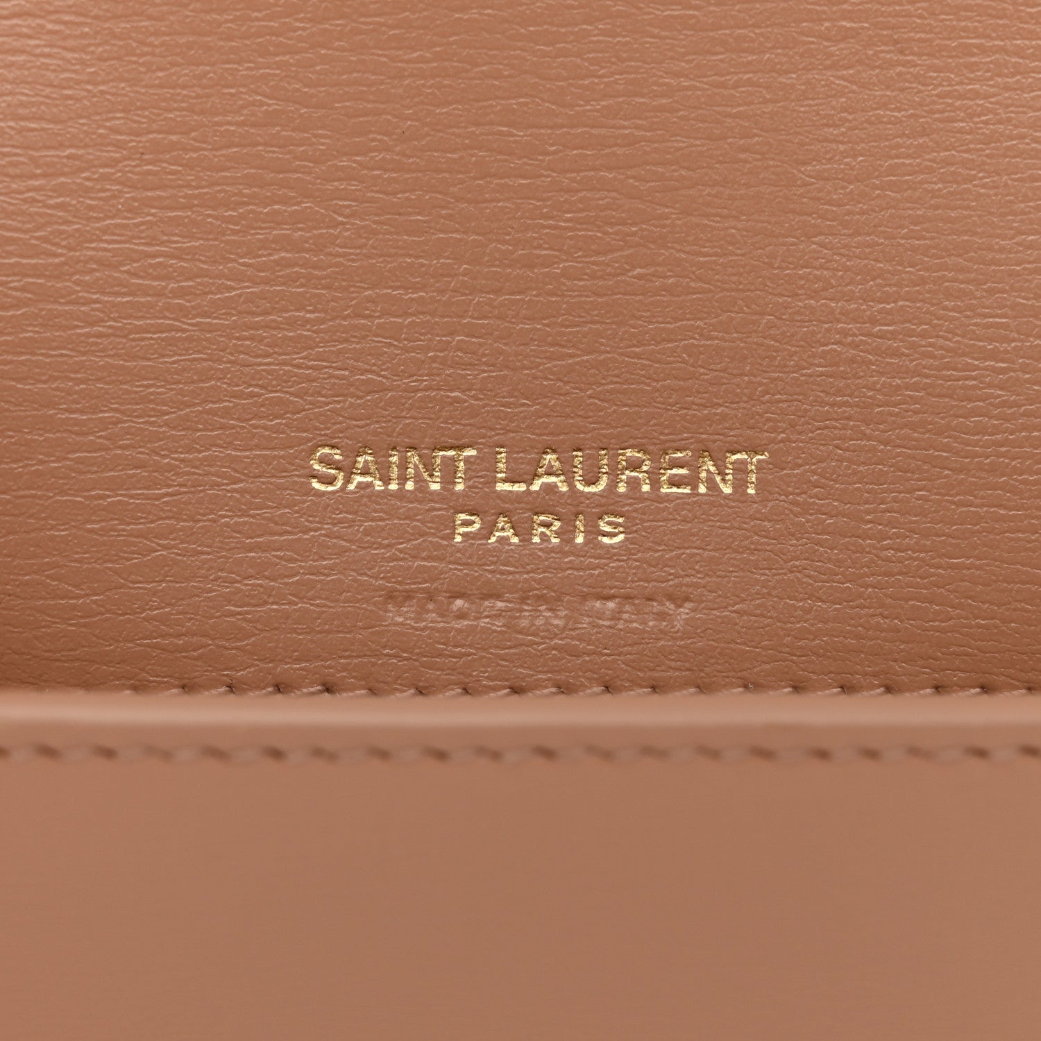 Saint Laurent Smooth Calfskin Monogram Phone Holder Crossbody Vintage Peach 6 of 11