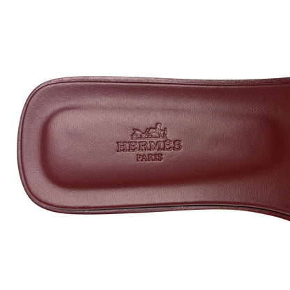 Hermes Epsom Oran Sandals 41 Rouge H 7 of 9