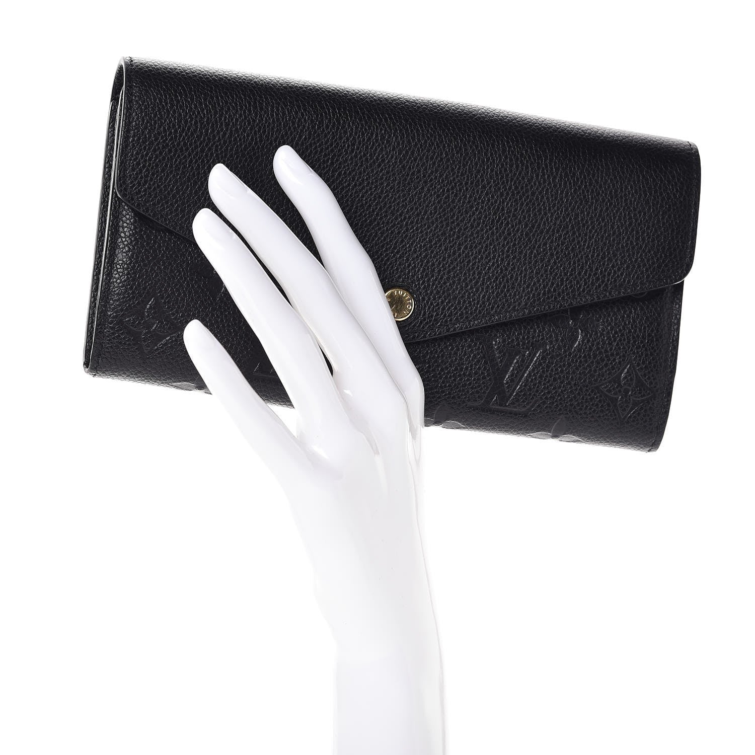 Louis Vuitton Empreinte Sarah Wallet NM Black 2 of 9