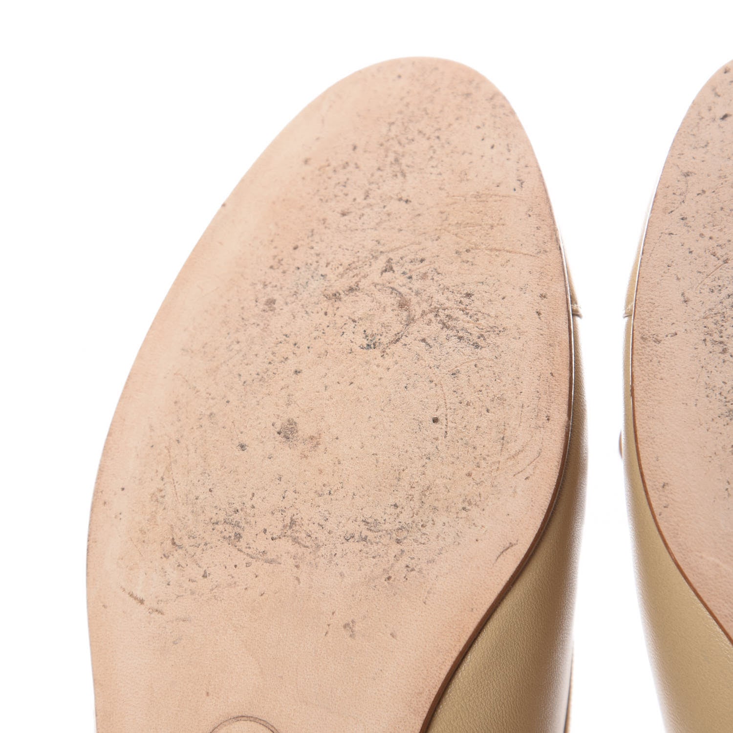 Chanel Lambskin Cap Toe CC Ballerina Flats 36 Beige 12 of 15
