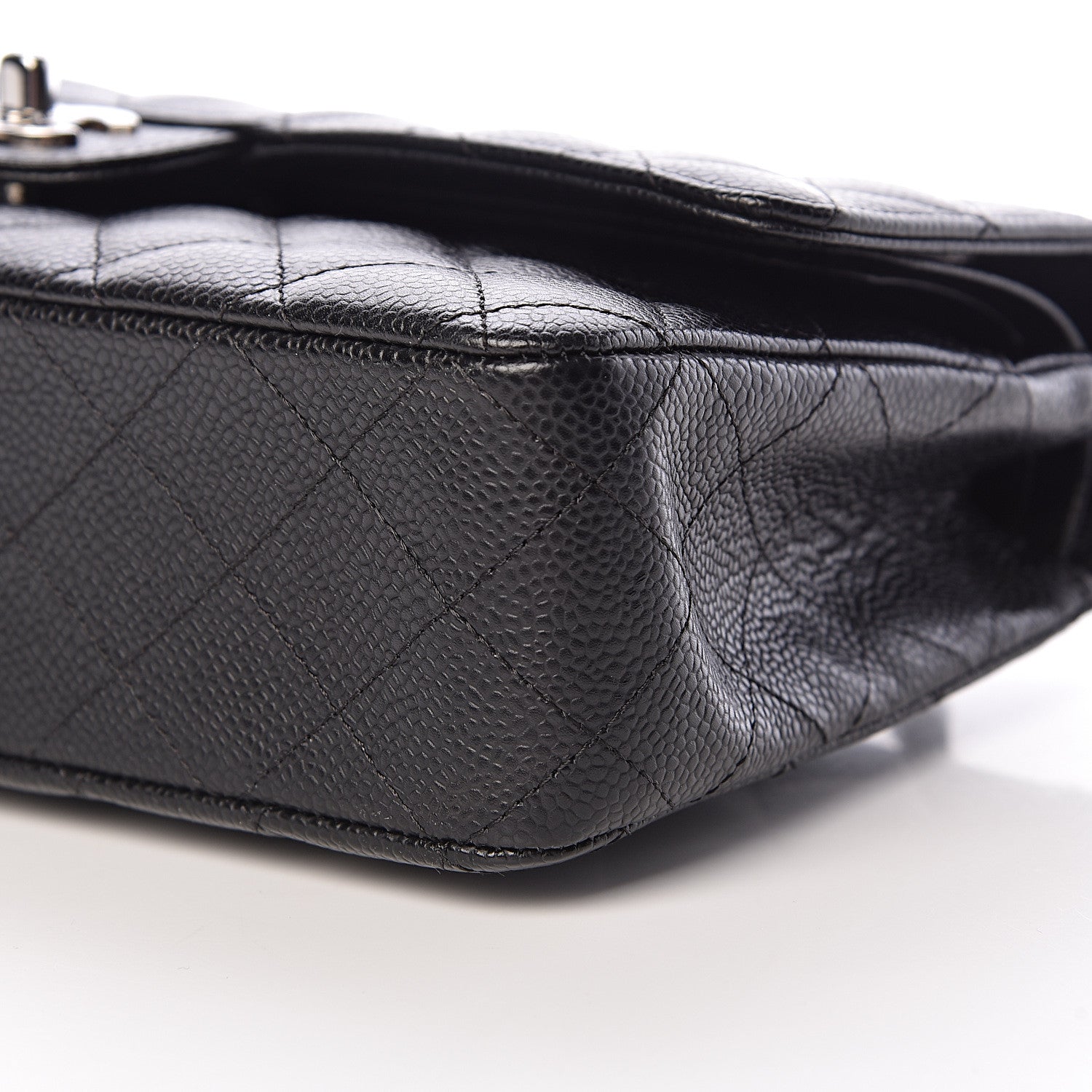 Chanel Caviar Quilted Medium Double Flap Black 10 of 11