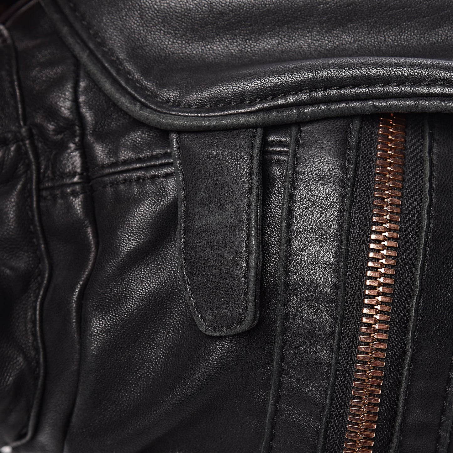 Lambskin Mini Marti Backpack Washed Black Rose Gold Hardware