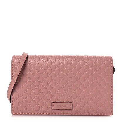 Gucci Microguccissima Crossbody Wallet Soft Pink 1 of 10