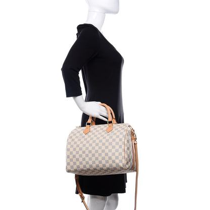 Louis Vuitton Damier Azur Speedy Bandouliere 30 3 of 12