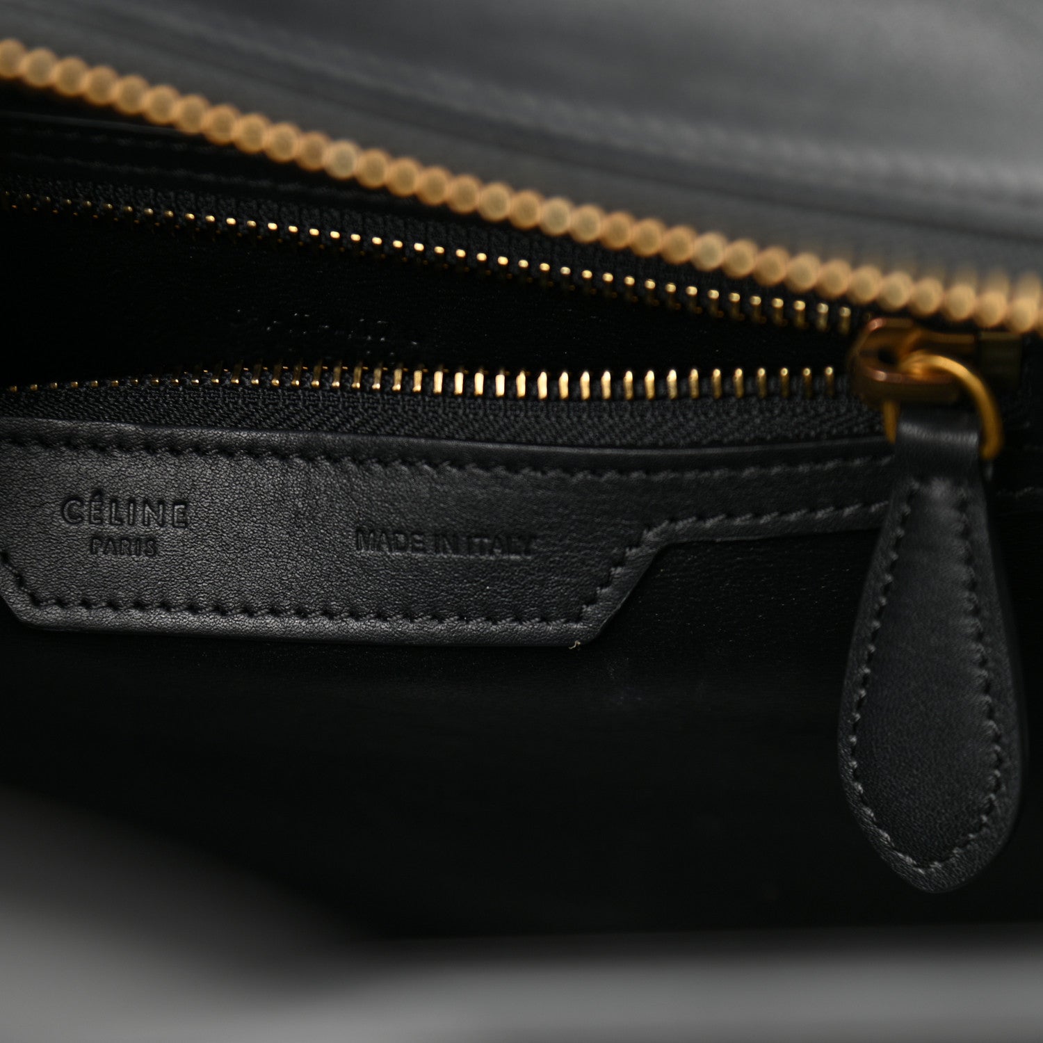 Celine Smooth Calfskin Micro Luggage Black 6 of 9