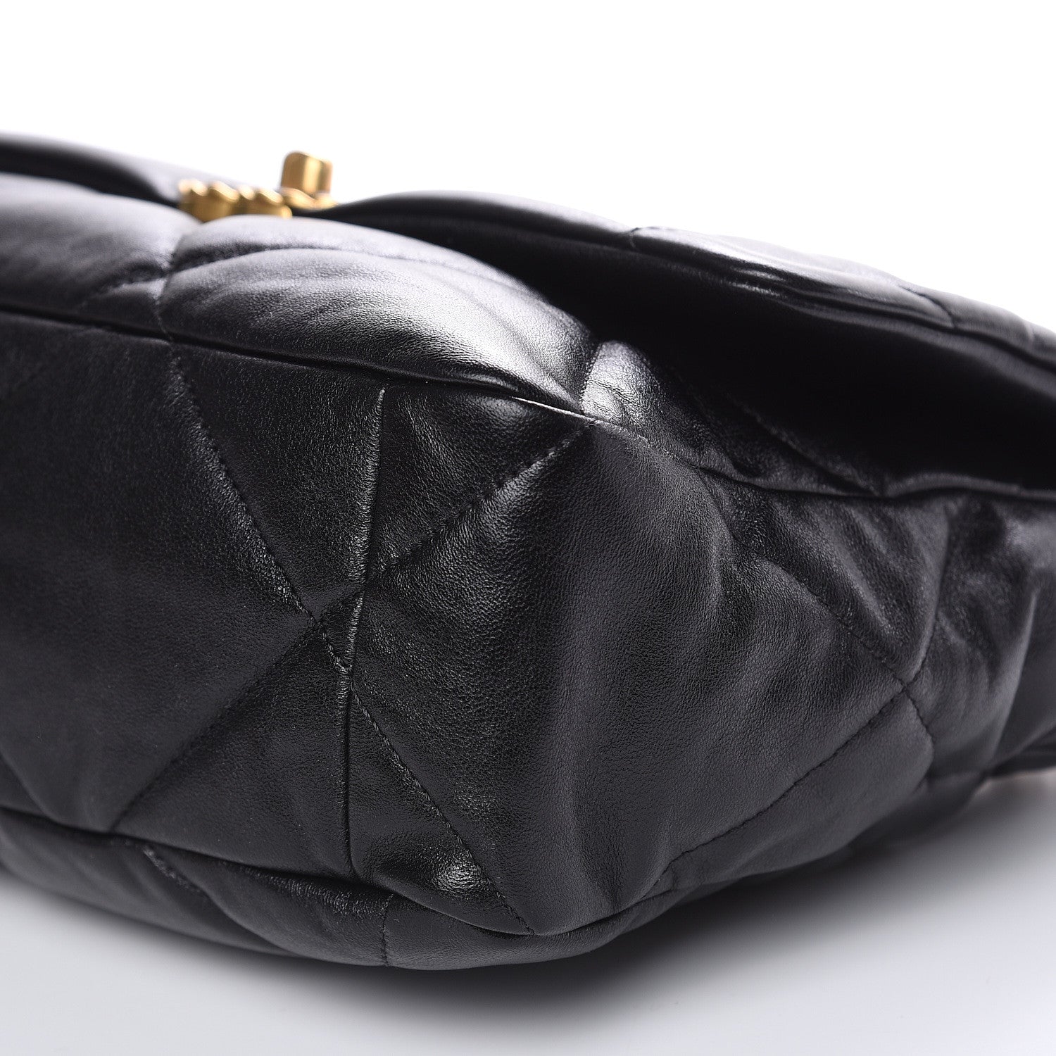 Chanel Lambskin Quilted Large 19 Flap Black 9 of 9
