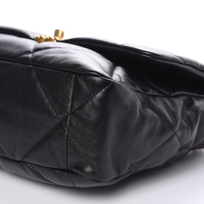 Chanel Lambskin Quilted Large 19 Flap Black 9 of 9