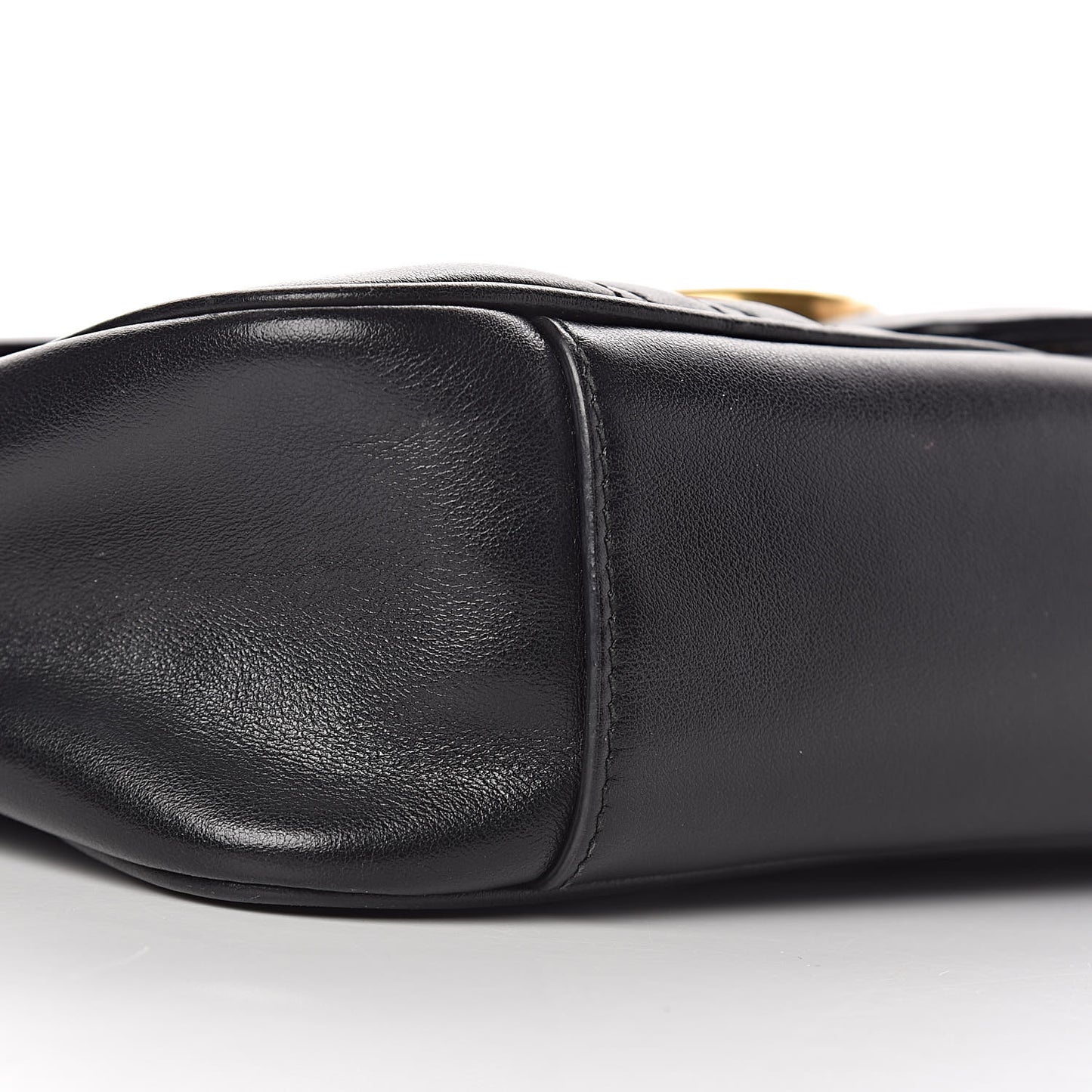 Calfskin Matelasse Small GG Marmont Shoulder Bag Black