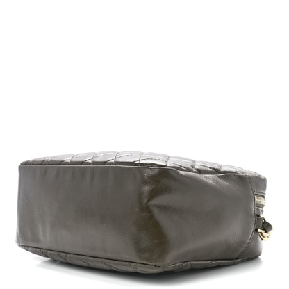Chanel Calfskin Quilted CC Camera Case Green 9 of 11