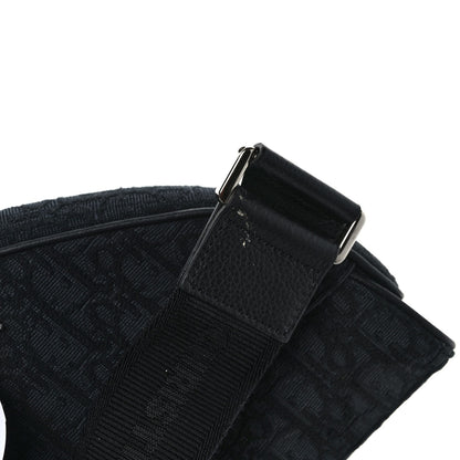 Christian Dior Oblique Mens Saddle Bag Black Blue 9 of 9