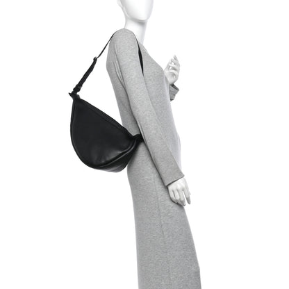 The Row Grained Calfskin Large Slouchy Banana Bag Black 2 of 10