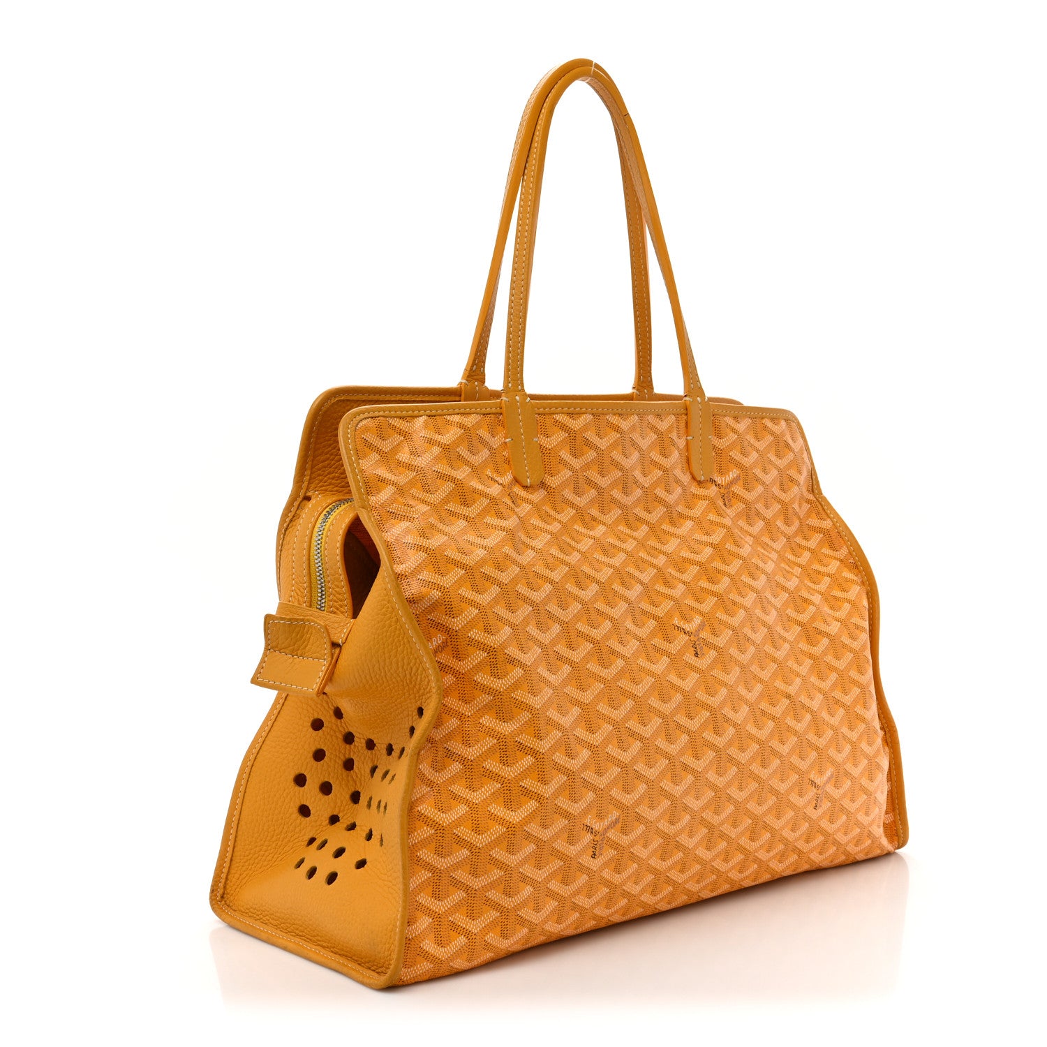 Goyard Goyardine Sac Hardy Pet Carrier PM Yellow 3 of 19