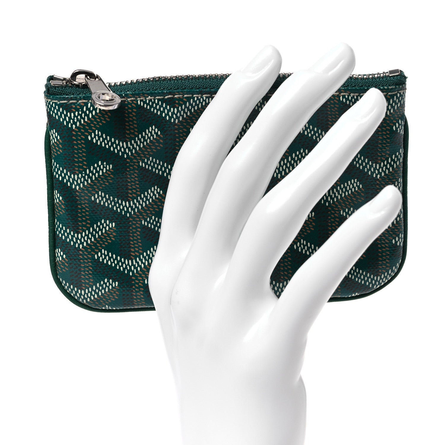 Goyard Goyardine Nano Senat Key Pouch Green 2 of 8