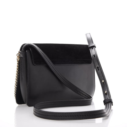 Chloe Suede Calfskin Small Faye Shoulder Bag Black 3 of 9