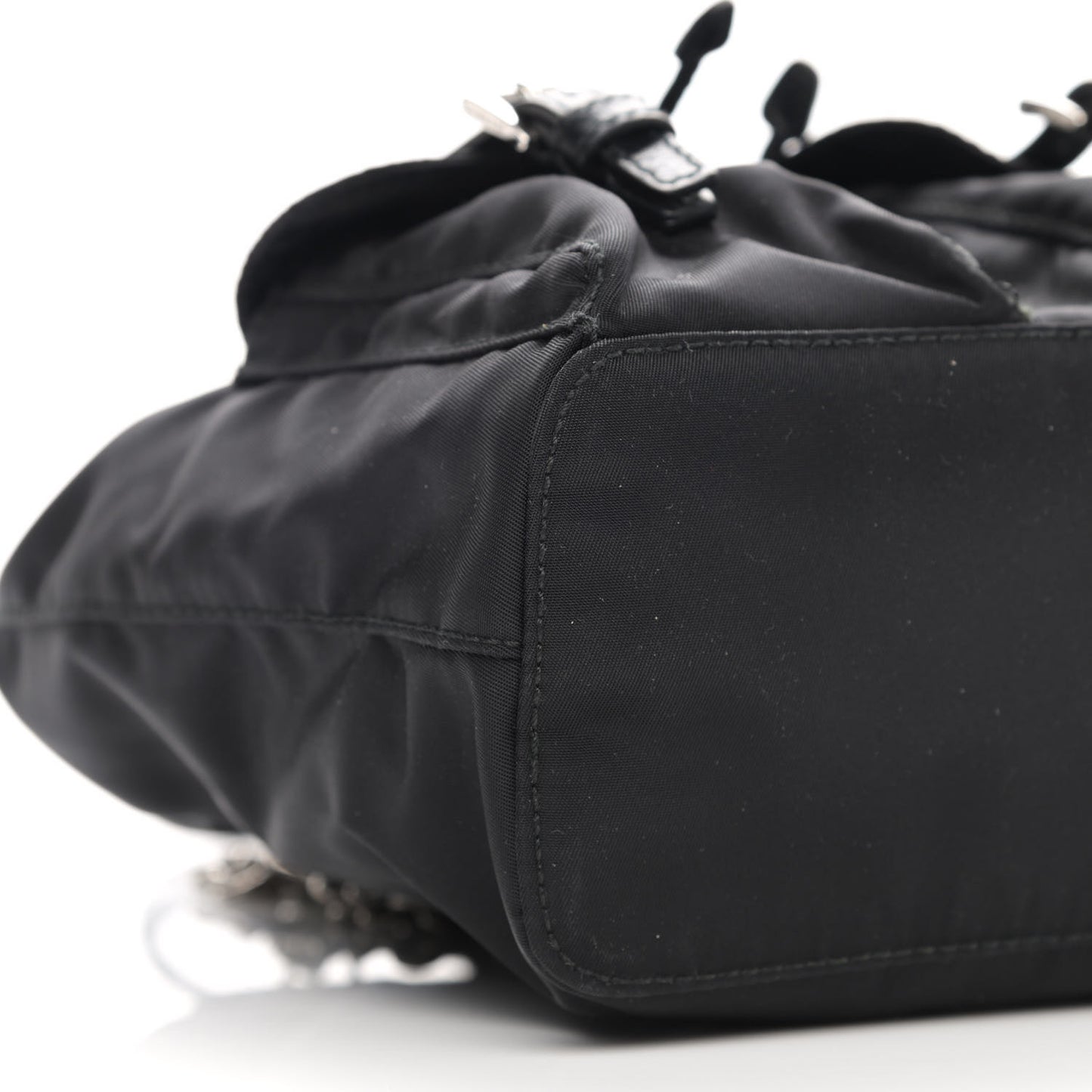 Nylon Vela Mini Crossbody Backpack Black