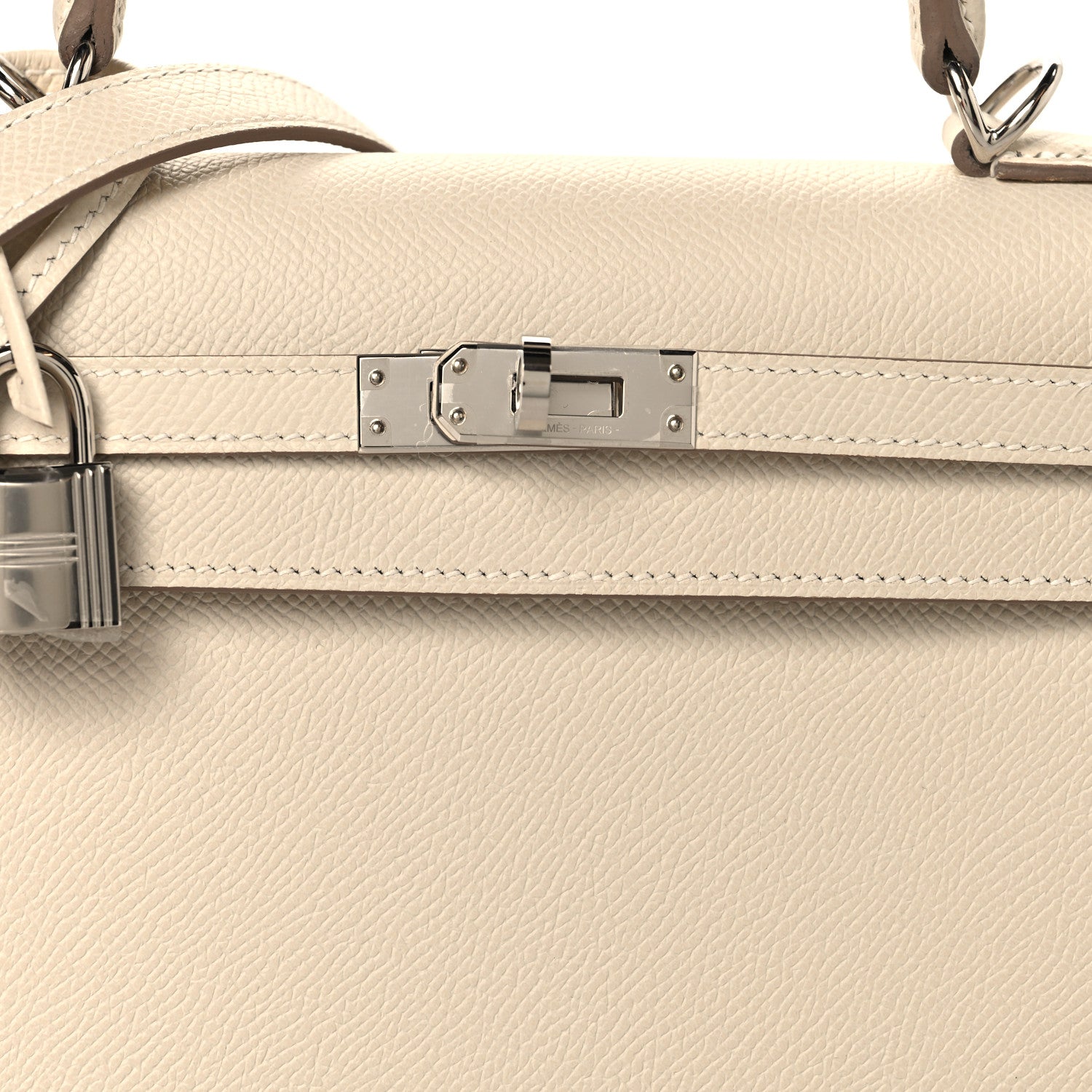 Hermes Epsom Kelly Sellier 25 Craie 7 of 12