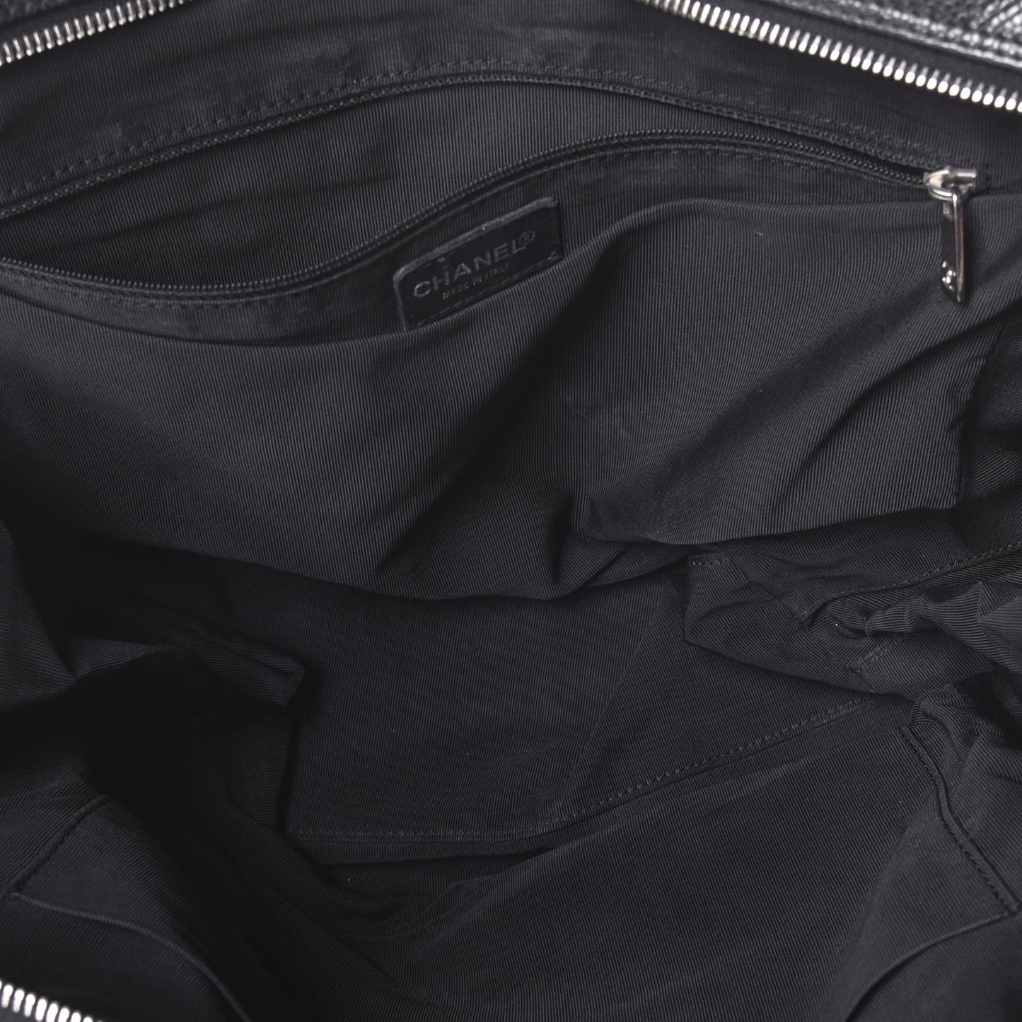 Caviar Quilted Bowler Black