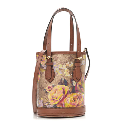 Louis Vuitton Metallic Monogram LV Garden Nano Bucket Bag Gold 1 of 11