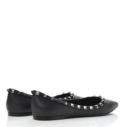 Valentino Garavani Nappa Rockstud Ballerina Flats 39.5 Black 4 of 15