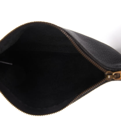 Gucci Pebbled Calfskin Medium Logo Portfolio Clutch Black 5 of 12