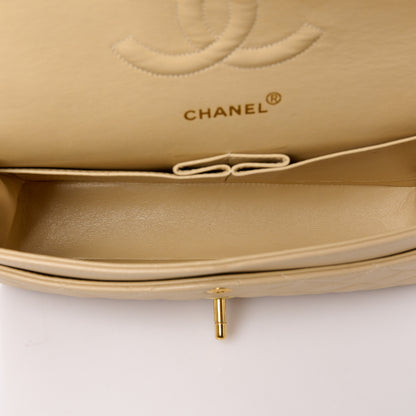 Chanel Lambskin Quilted Medium Double Flap Beige 5 of 17