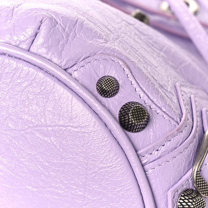 Balenciaga Agneau Arena Le Cagole Bucket Bag XS Lilac 8 of 11
