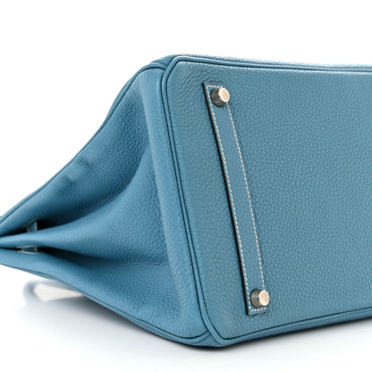 Hermes Togo Birkin 35 Blue Jean 9 of 11