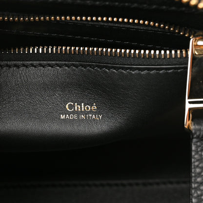 Chloe Grained Calfskin Small Edith Top Handle Bag Black 6 of 9