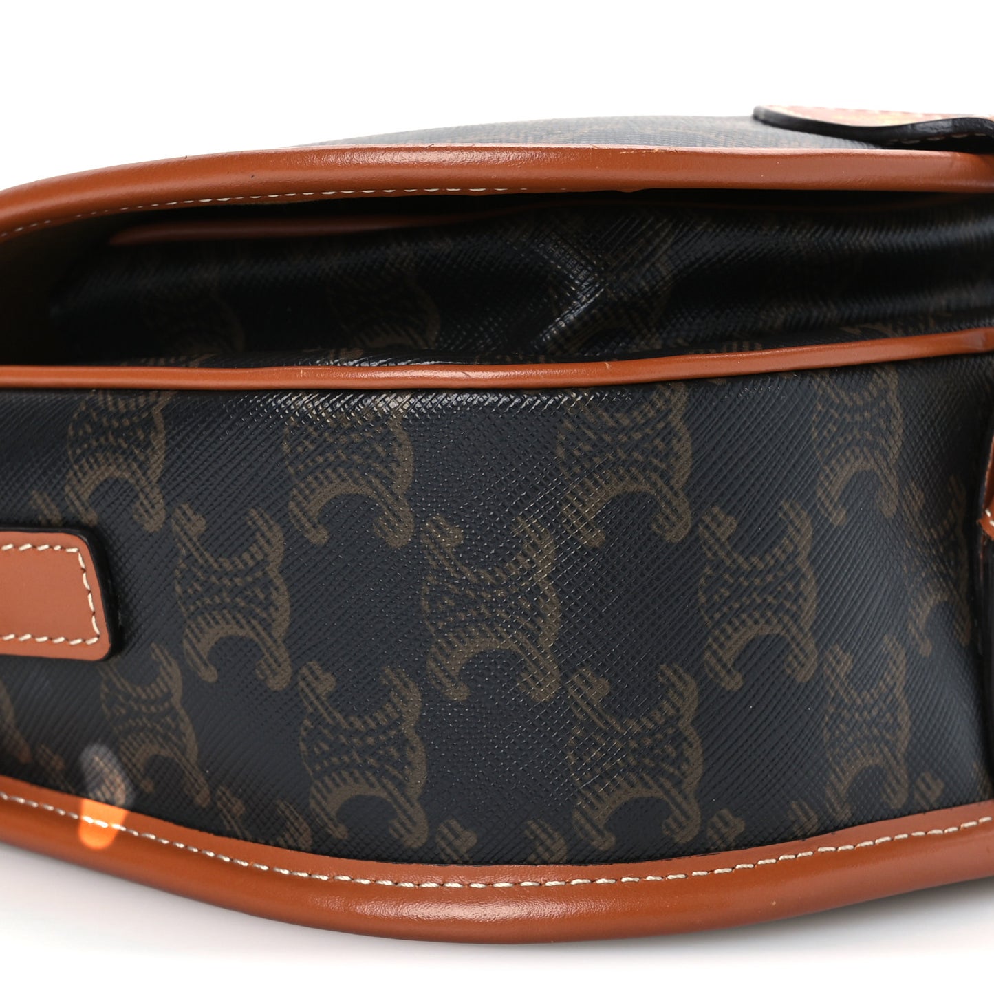 Triomphe Canvas Medium Folco Bag Tan