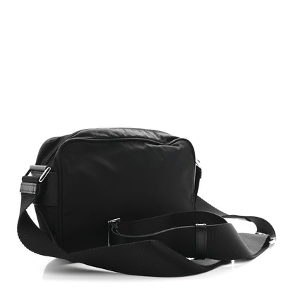 Prada Re-Nylon Vela Saffiano Pocket Double Zip Shoulder Bag Black 3 of 10