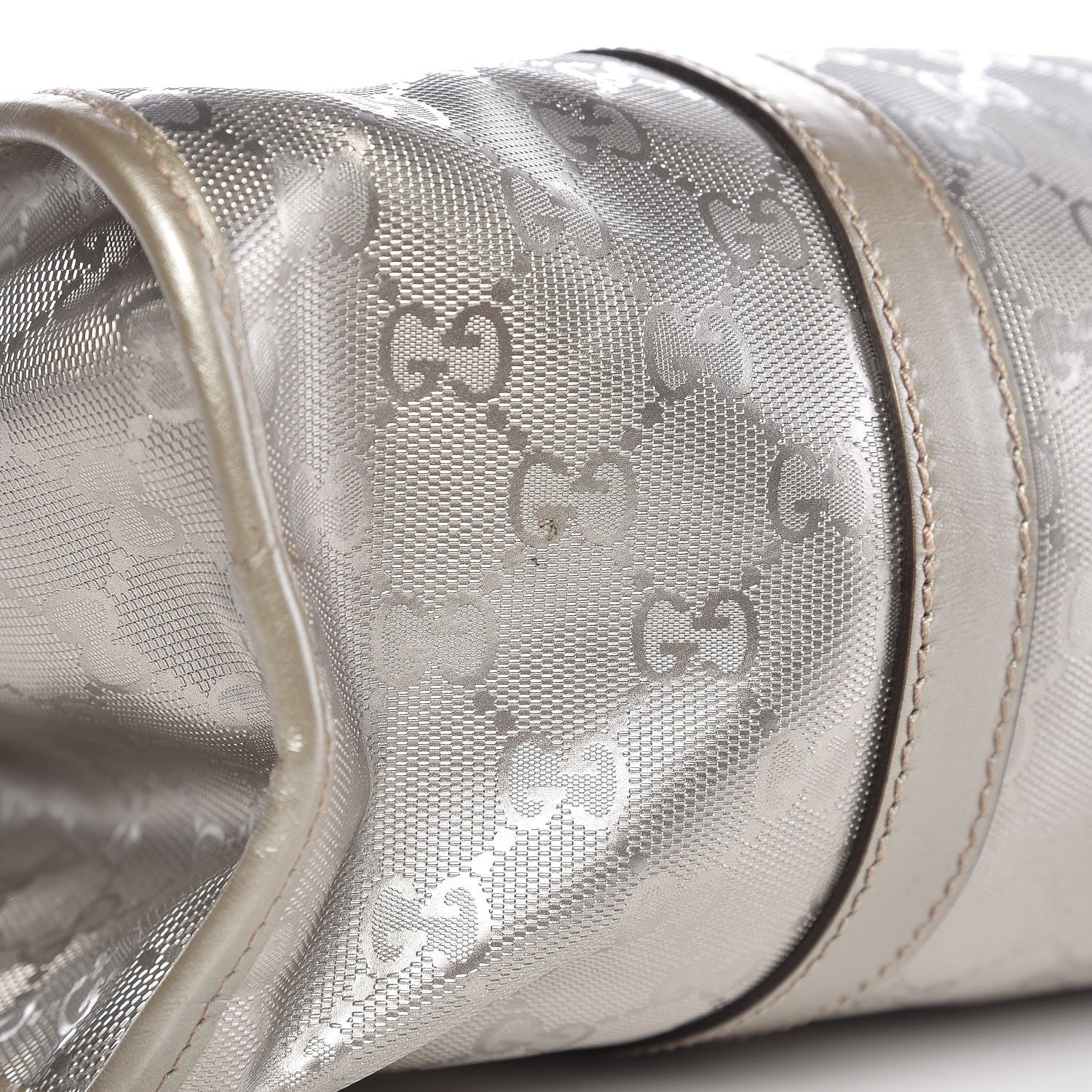 Gucci Imprime Monogram Large Joy Shoulder Bag Silver 11 of 12
