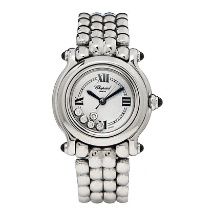 Chopard Stainless Steel 5 Diamond 26mm Happy Sport Quartz Watch 1 of 6