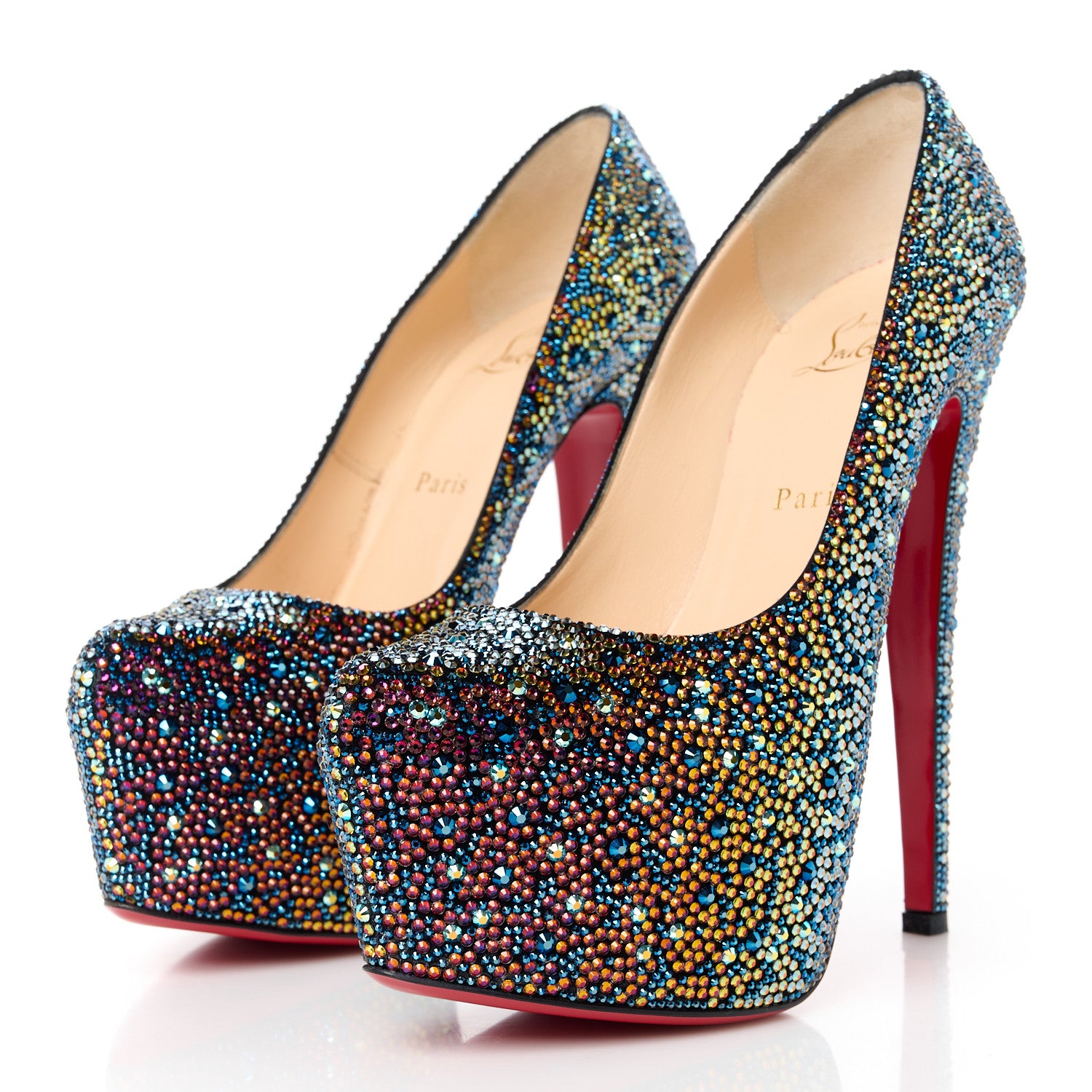 Christian Louboutin Crystal Daffodile Strass 160 Pumps 39.5 Spotlight 3 of 8
