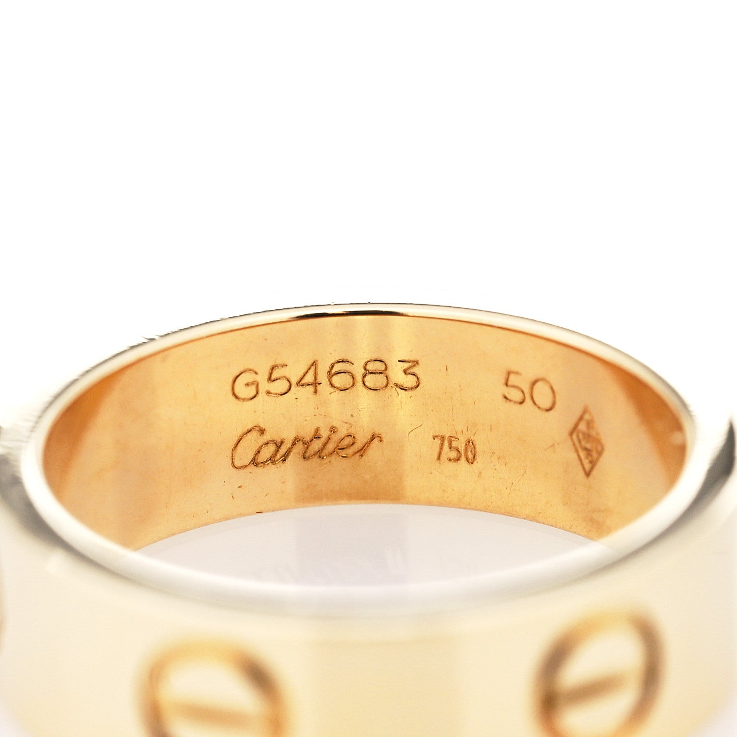 Cartier 18K Yellow Gold 5.5mm LOVE Ring 50 5.25 4 of 4