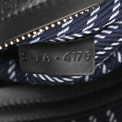 Celine Cotton Canvas Striped Medium Phantom Luggage Navy White 8 of 12