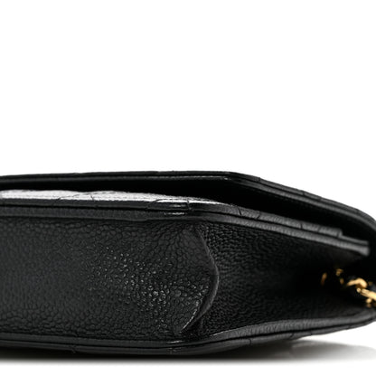 Chanel Caviar Quilted Wallet On Chain WOC Black 11 of 12