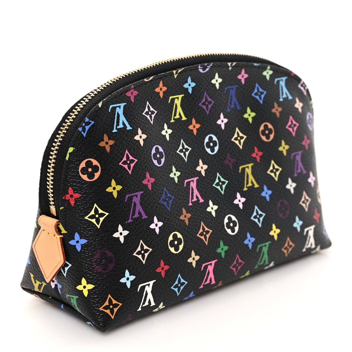Louis Vuitton Monogram Multicolor Cosmetic Pouch Black Grenade 3 of 6