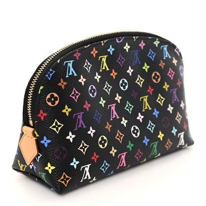 Louis Vuitton Monogram Multicolor Cosmetic Pouch Black Grenade 3 of 6
