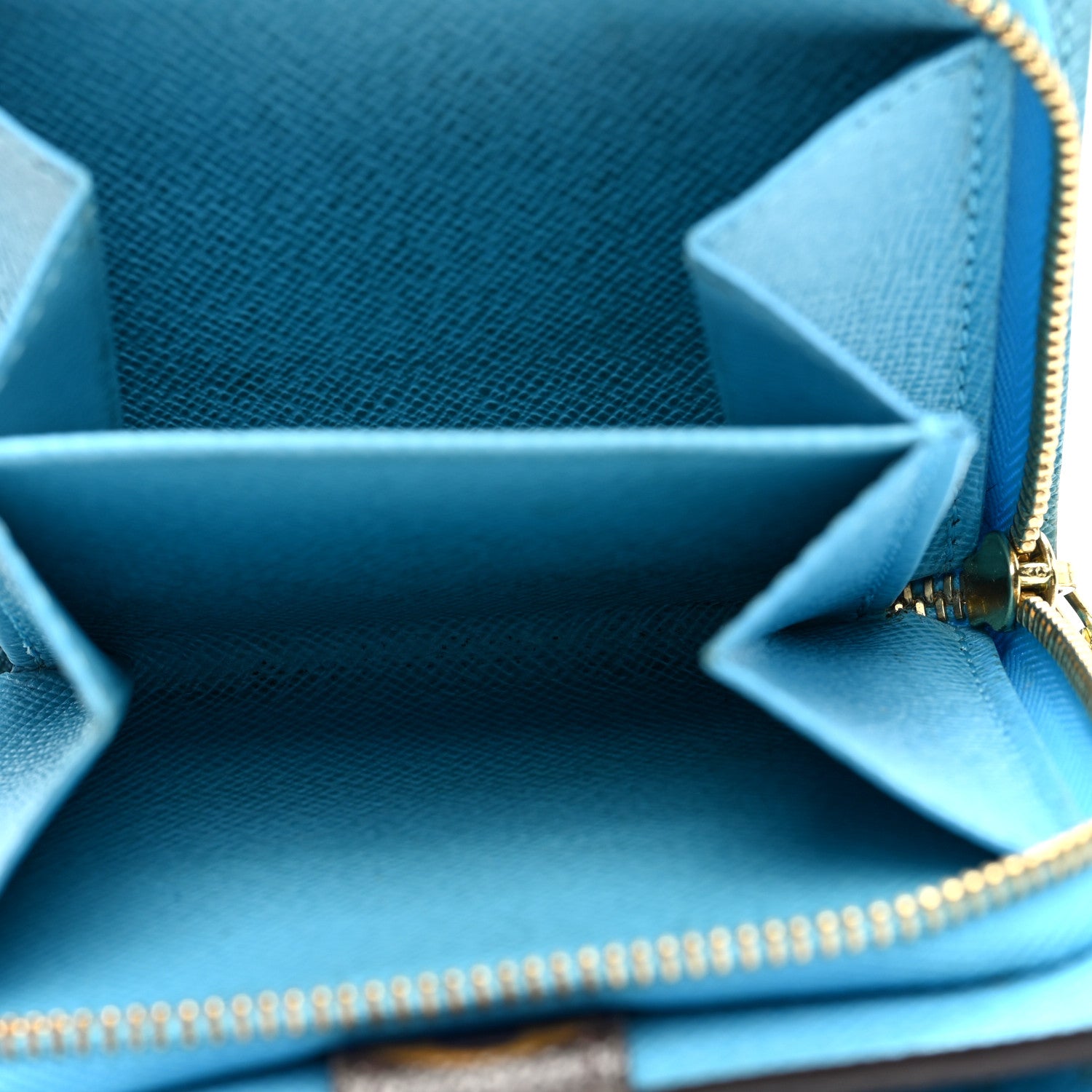 Louis Vuitton Monogram Groom Compact Zip Wallet Blue 5 of 7