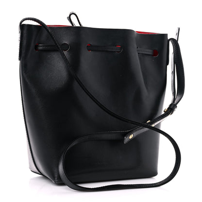 Mansur Gavriel Calfskin Mini Bucket Bag Black Flamma 3 of 24