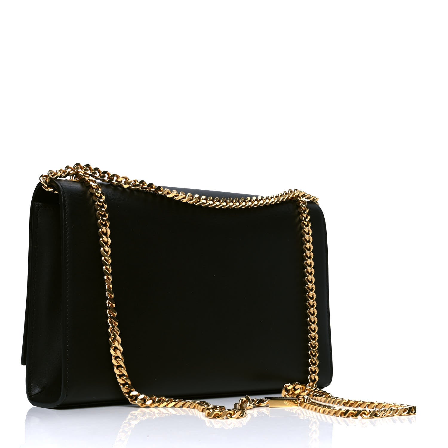 Saint Laurent Smooth Calfskin Medium Classic Monogram Kate Tassel Satchel Black 2 of 4