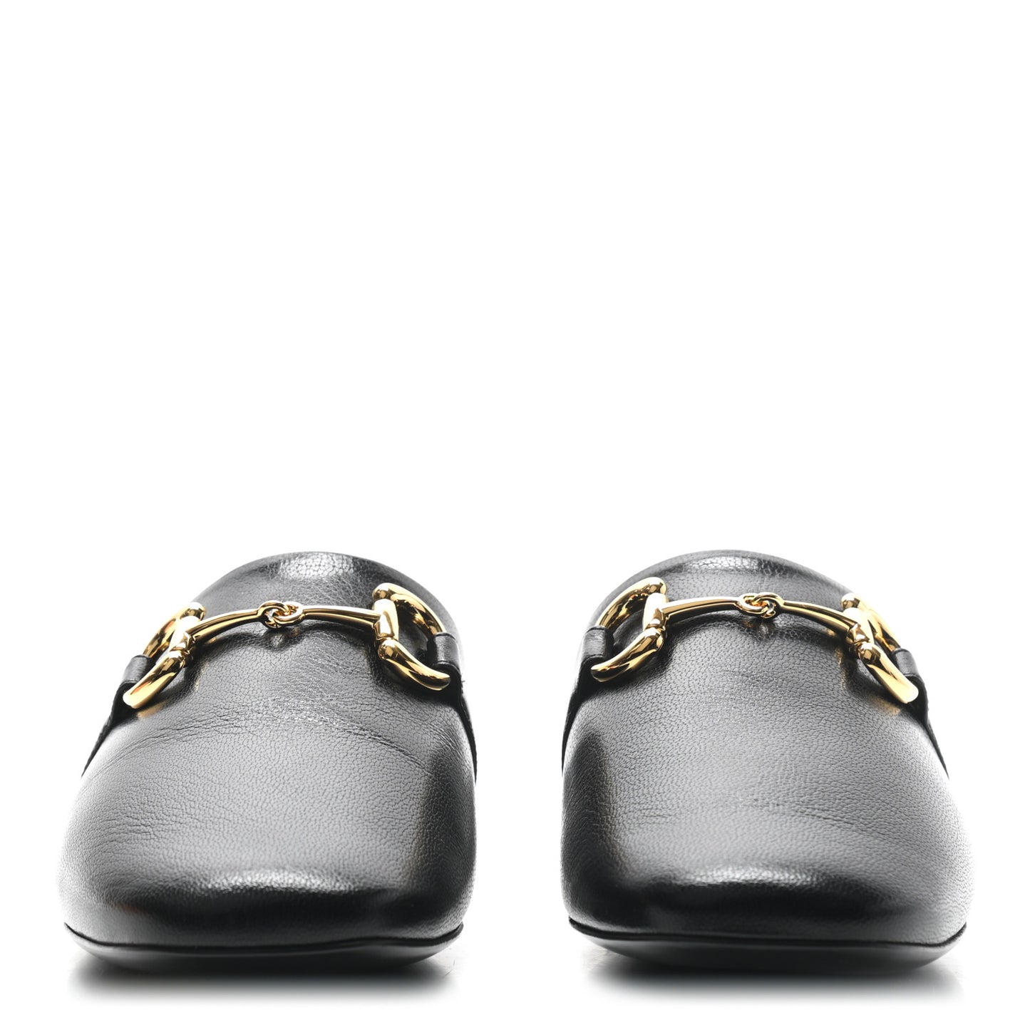 Goatskin Horsebit Pericle Slippers 38.5 Black