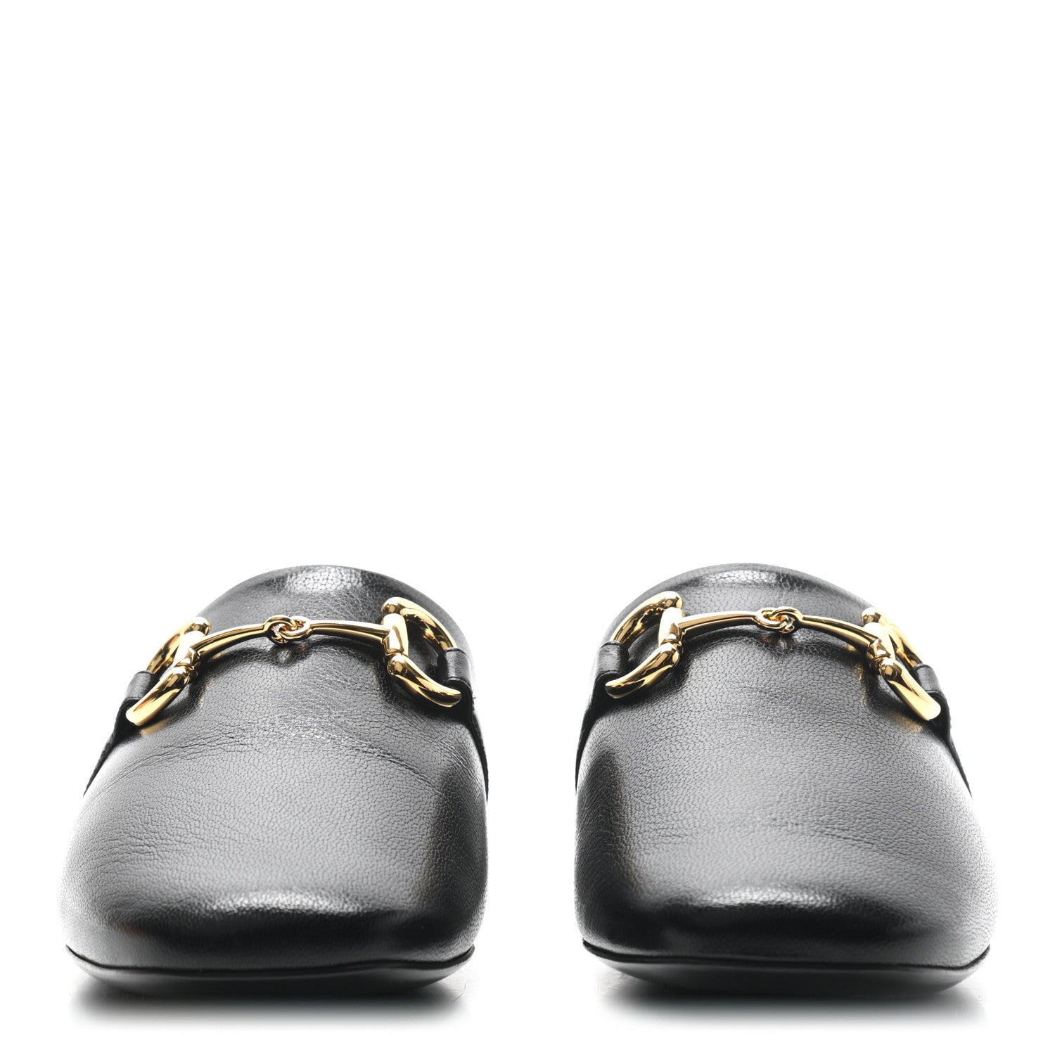 Gucci Goatskin Horsebit Pericle Slippers 38.5 Black 2 of 8